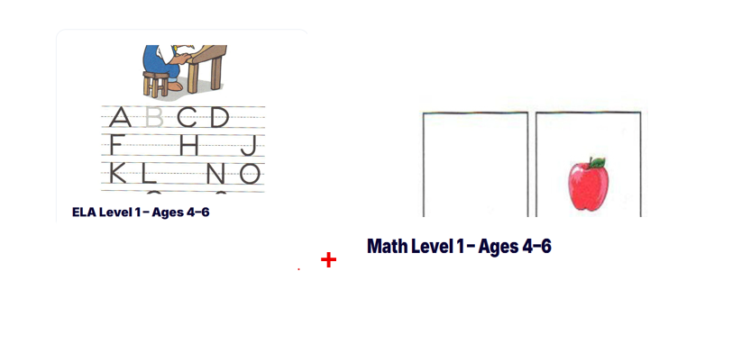 ELA + Math Level 1 – Ages 4–6