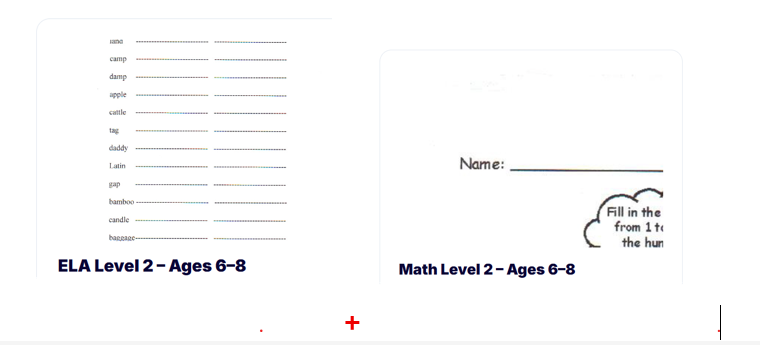 ELA + Math Level 2 – Ages 6–8