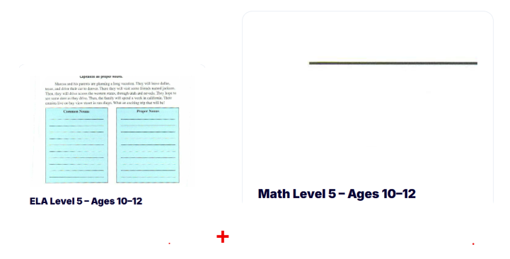 ELA + Math Level 5 – Ages 10–12